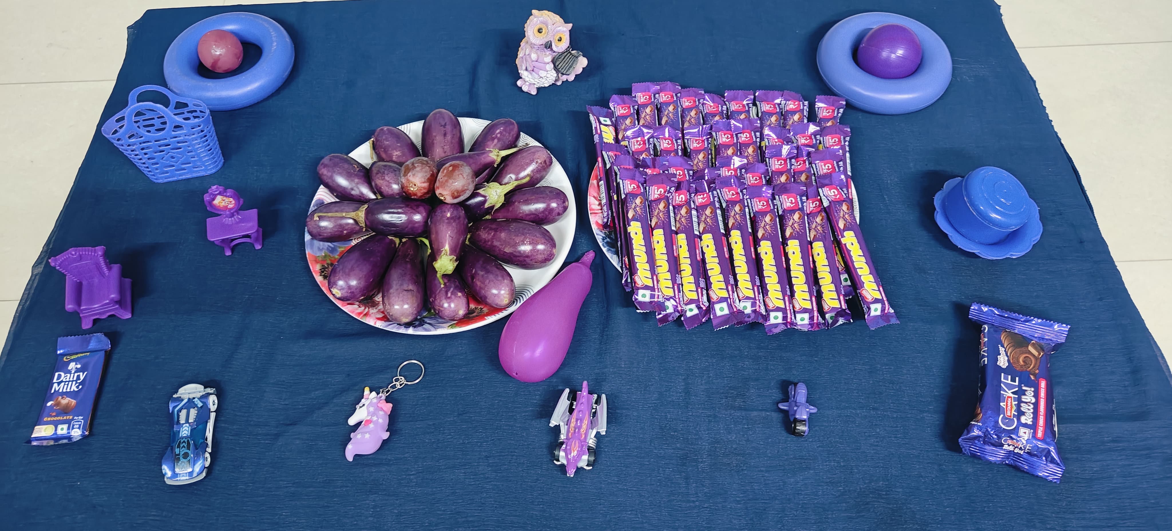 Purple day celebration by pre primary Desalites